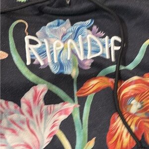 Ripndip Black Sweater with Colorful Floral Design